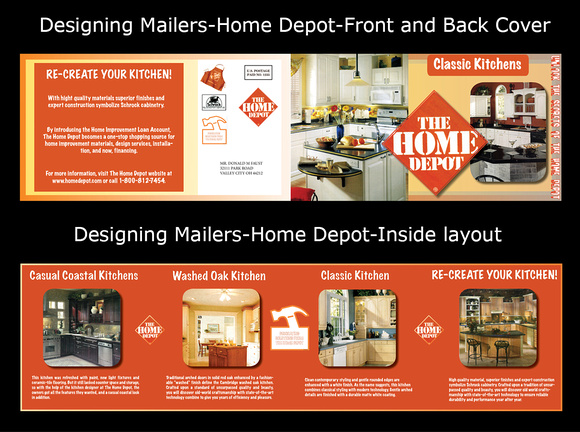 Designing mailers using: Photoshop, Illustrator and InDesign.